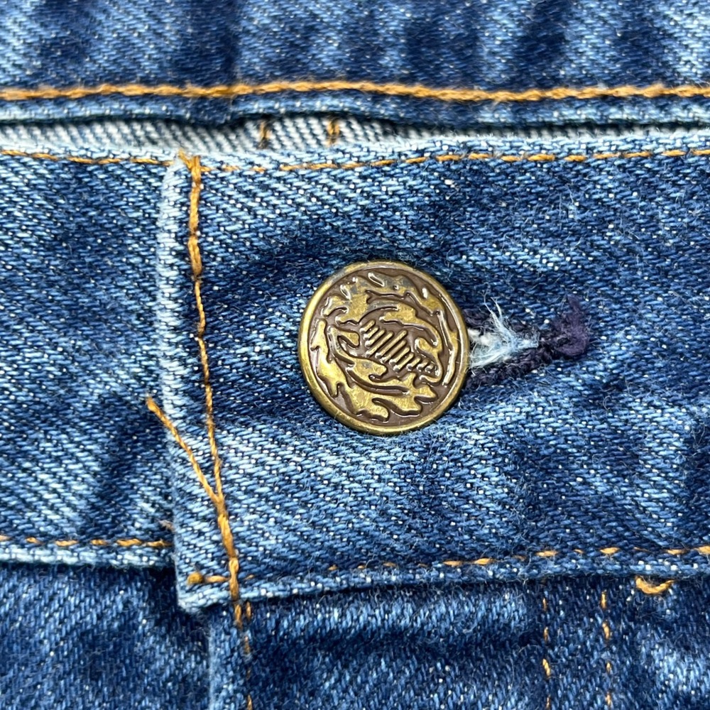 VTG Saddle King Jeans 38x30(36x28.5) Blue Denim Western Cowboy Talon Zipper USA - Picture 4 of 16